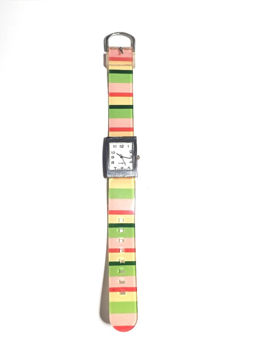 Colourful striped LGP analog watch